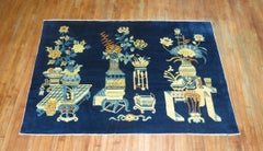 Antique Chinese Pictographic Rug