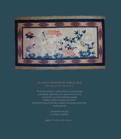 Antique Chinese Pictorial Rug, First Quarter of the 20th Century