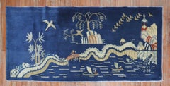 Antique Chinese Pictorial Small Runner