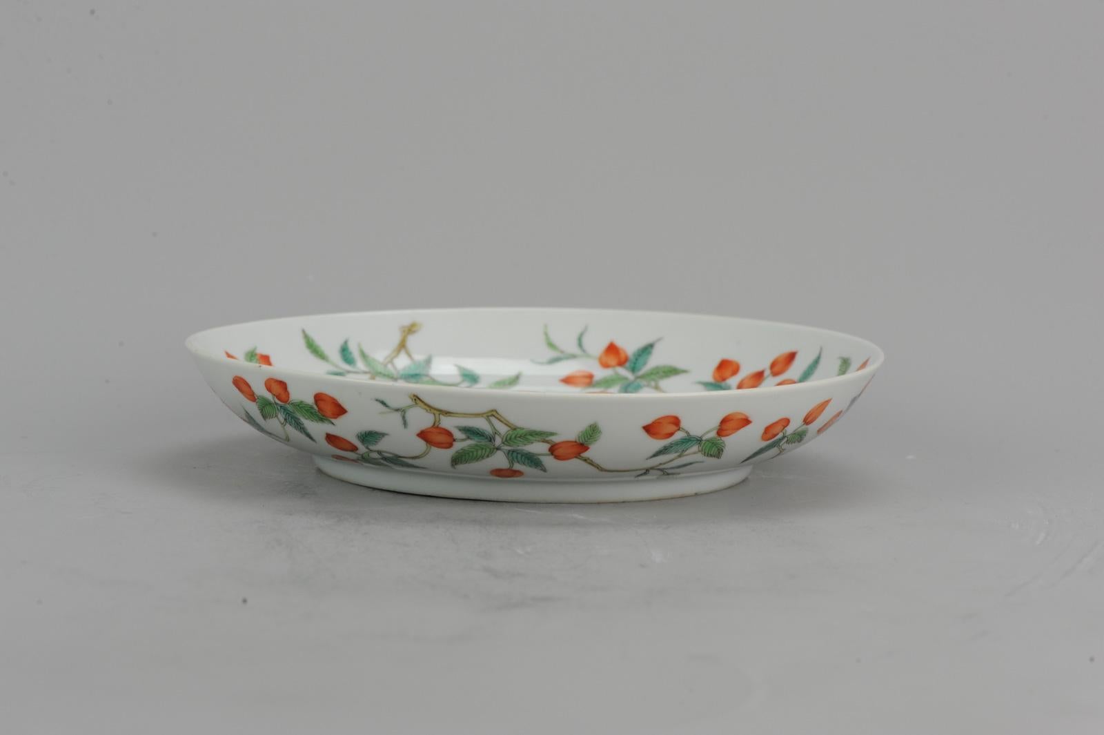 Antique Chinese Plate Qing Dynasty 19th Century Daoguang Porcelain Artist Marked 14