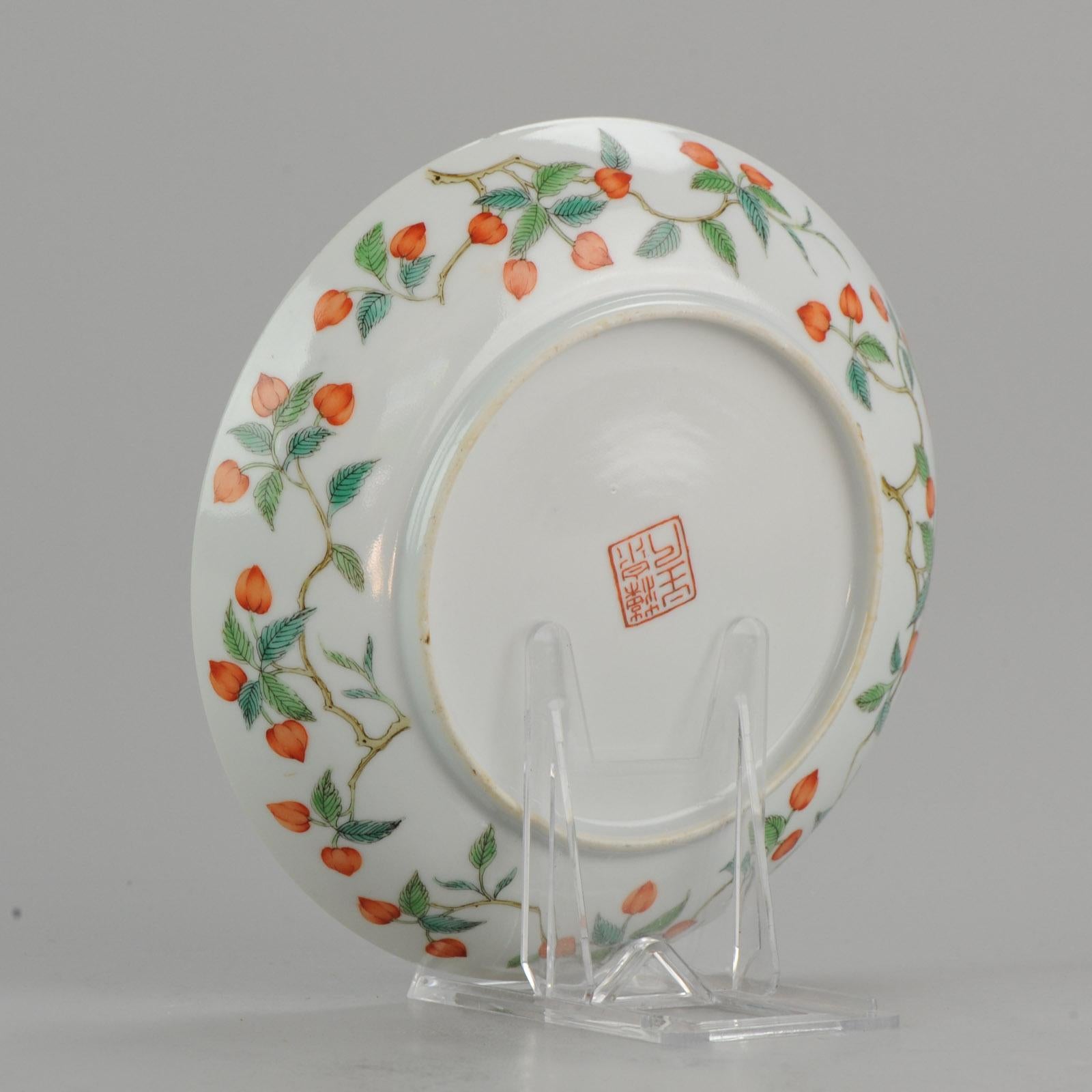 Antique Chinese Plate Qing Dynasty 19th Century Daoguang Porcelain Artist Marked 2
