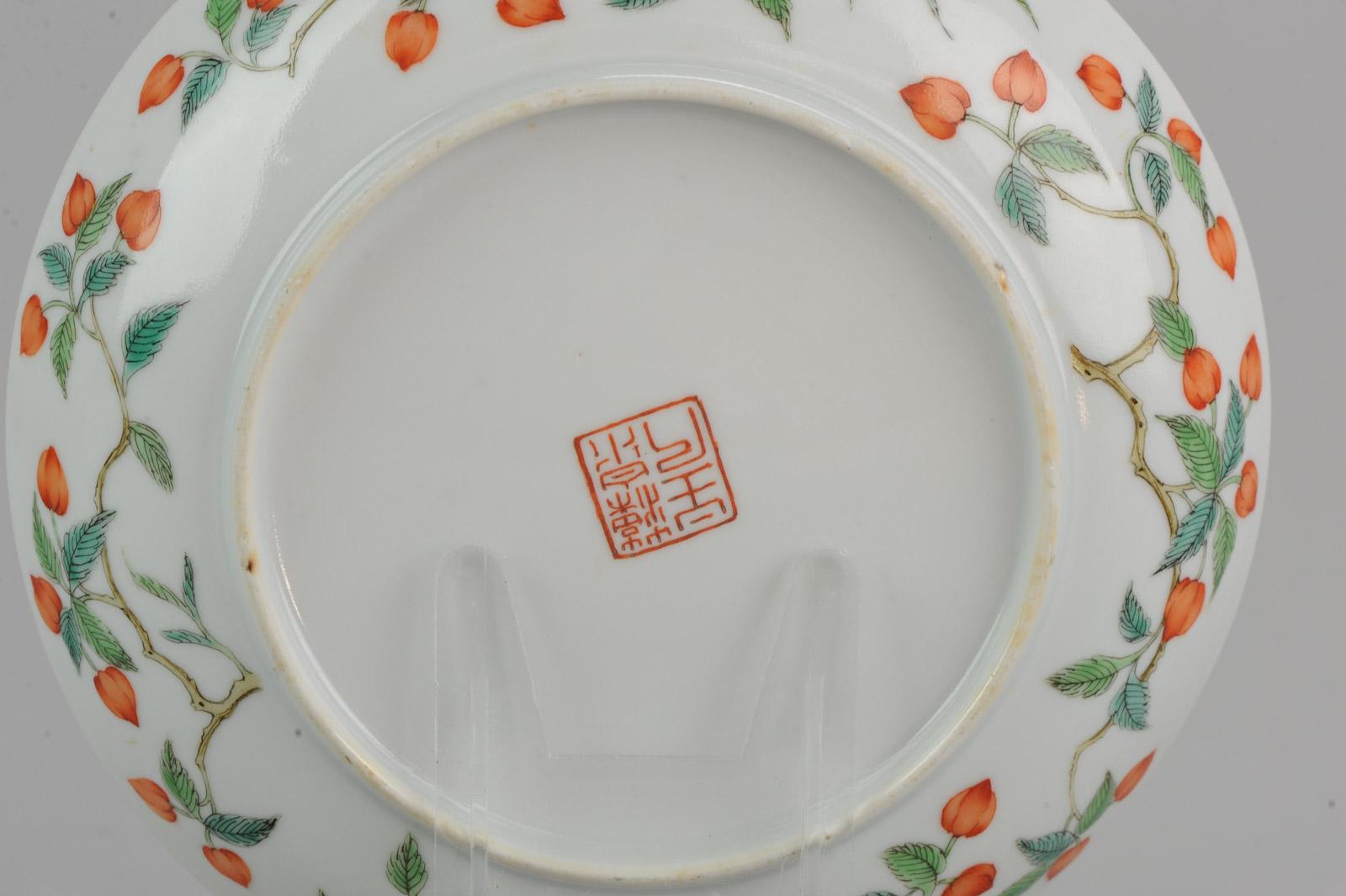Antique Chinese Plate Qing Dynasty 19th Century Daoguang Porcelain Artist Marked 4