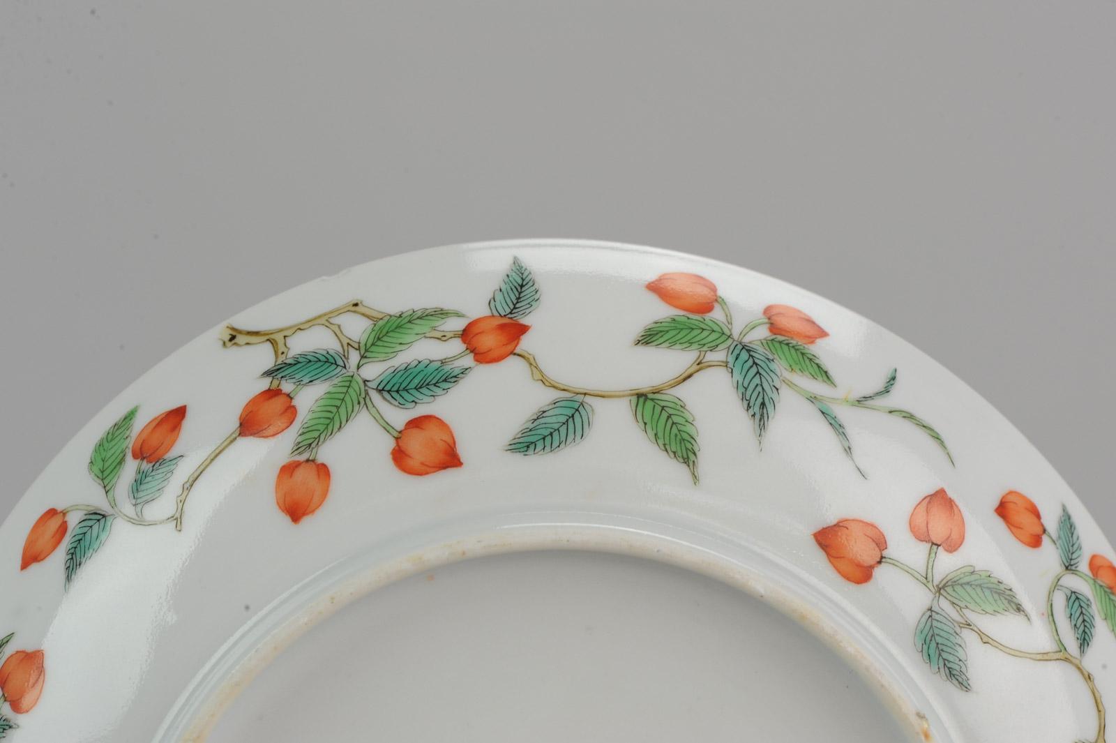 Antique Chinese Plate Qing Dynasty 19th Century Daoguang Porcelain Artist Marked 5