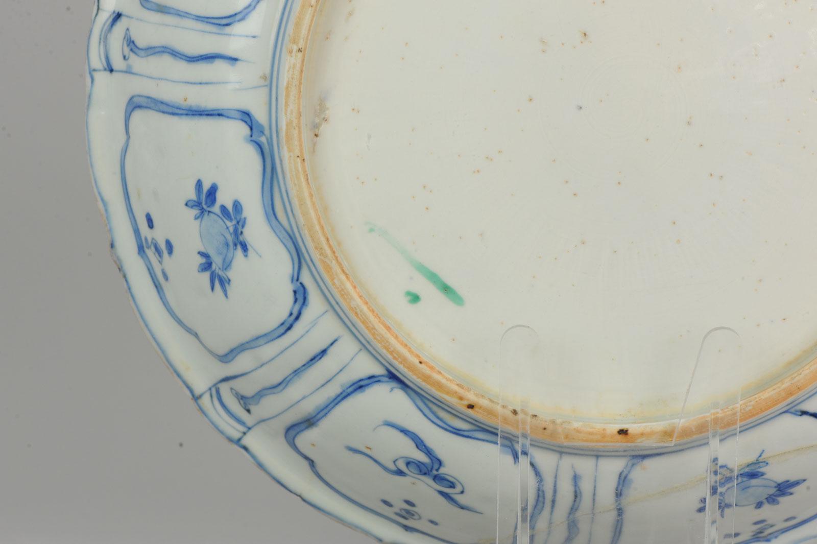 Antique Chinese Porcelain Wanli Kraak porcelain Plate Literatus 1