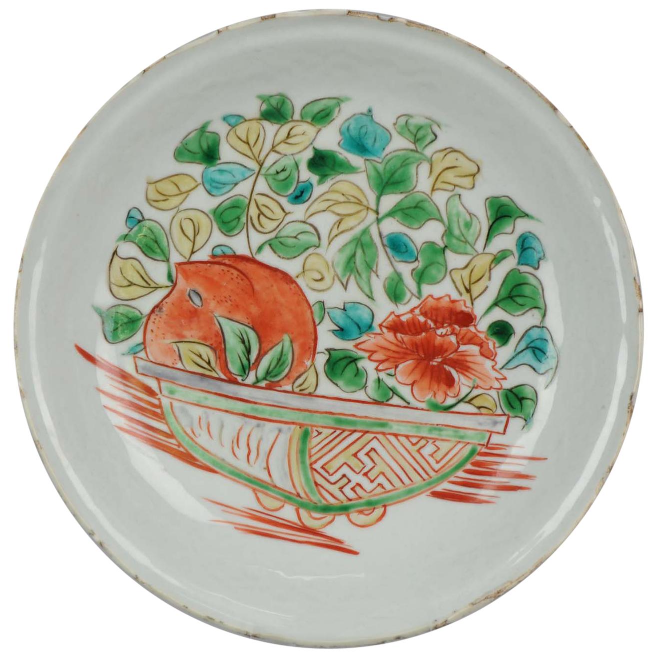 Antique Chinese Porcelain 17c Porcelain Ming Dynasty Wanli Kraak Enamels China