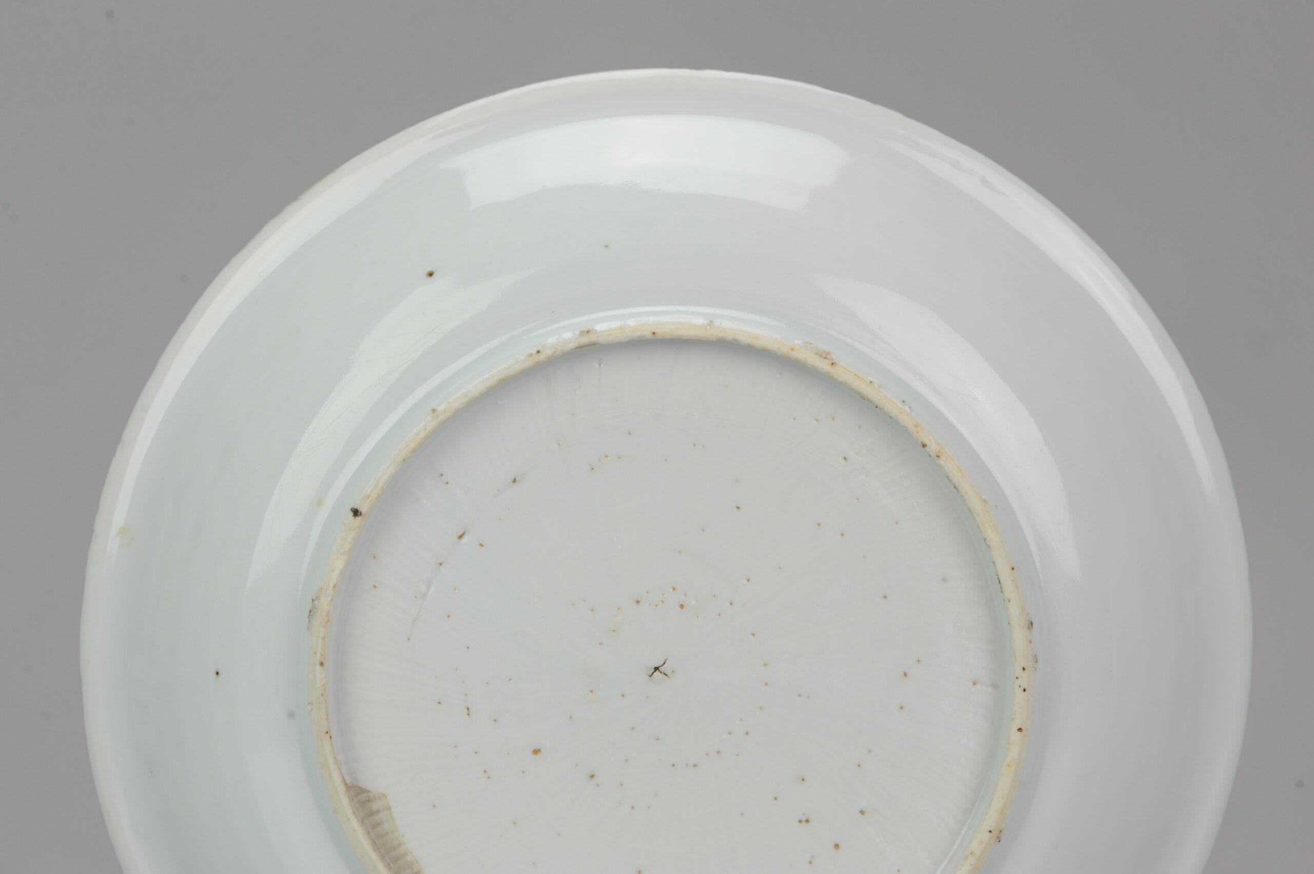 Antique Chinese Porcelain 17C Porcelain Ming Wanli Kraak Lotus Flowers Pond For Sale 2