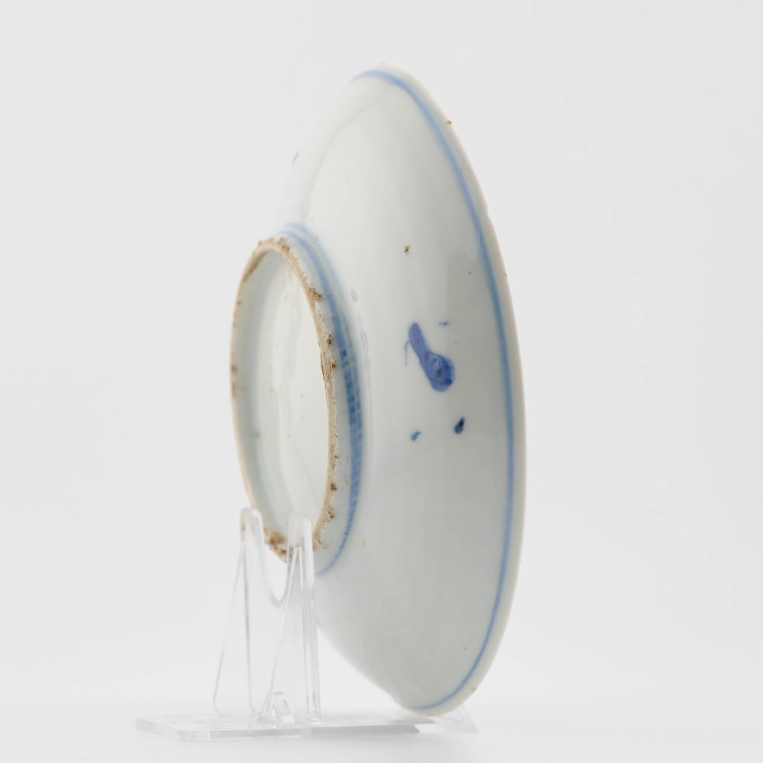Plat chinois ancien du 17ème siècle de la période Ming, garçons et oiseaux en vente 6