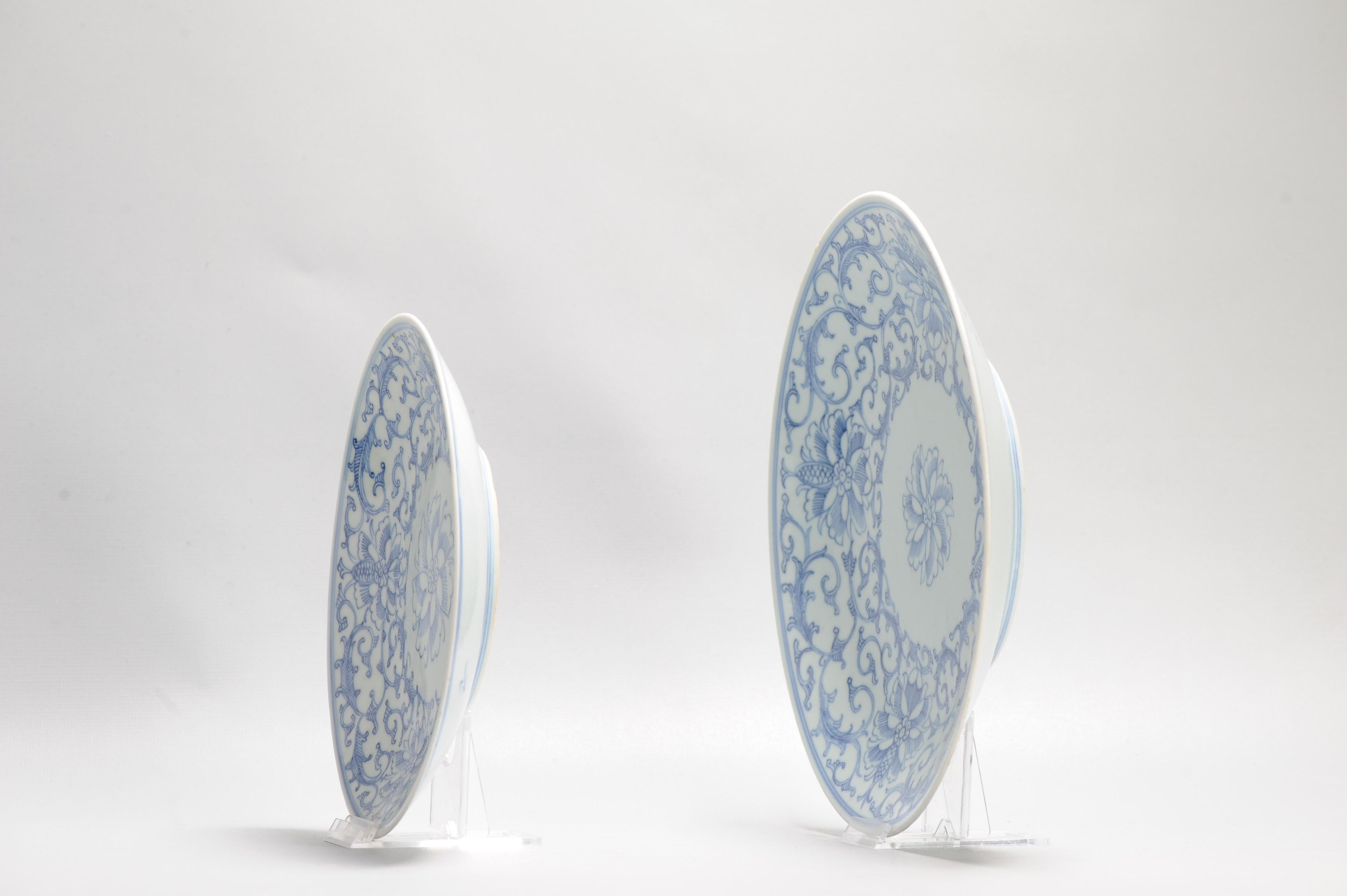 Regency Antico piatto di porcellana cinese del XIX secolo Cina Cucina antica Qing Dehua in vendita
