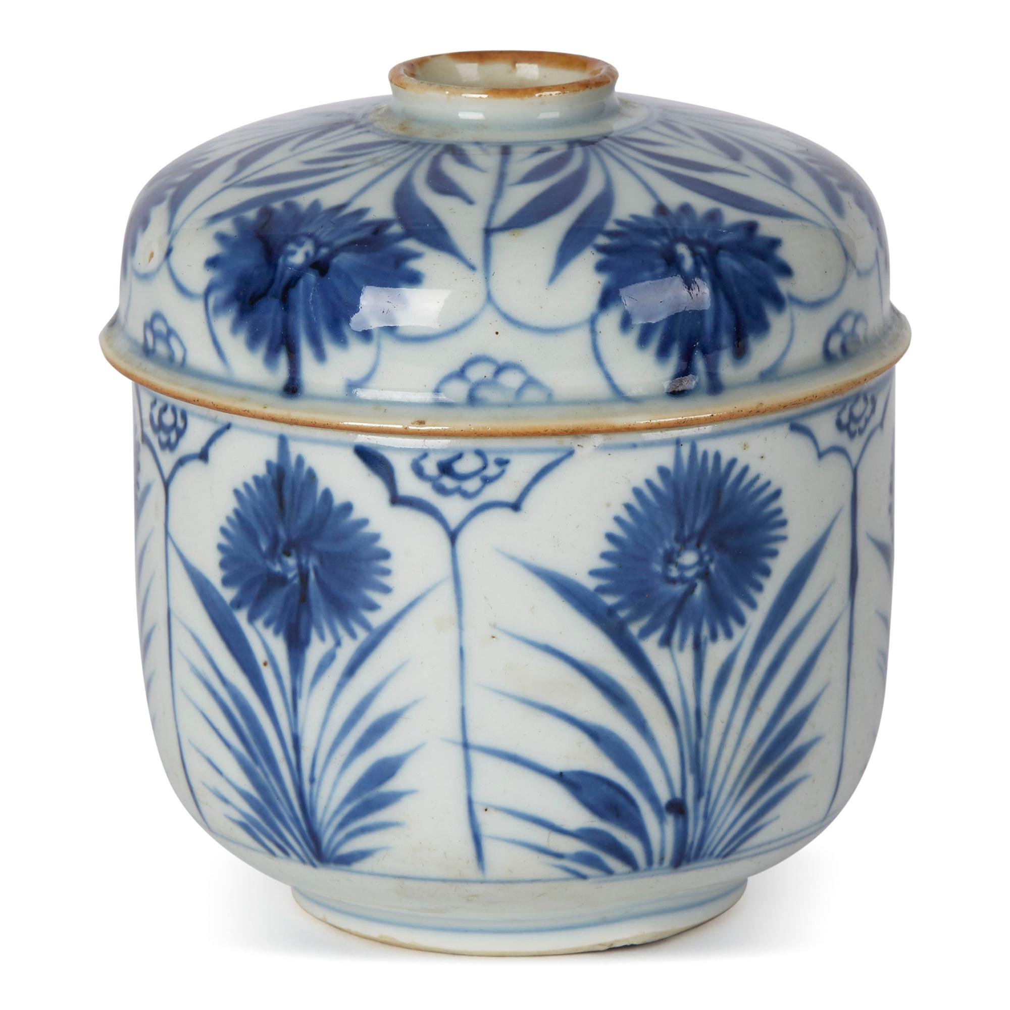Antikes chinesisches Porzellan Blau & Weißer Topf mit Deckel:: 18 (Chinesisch)