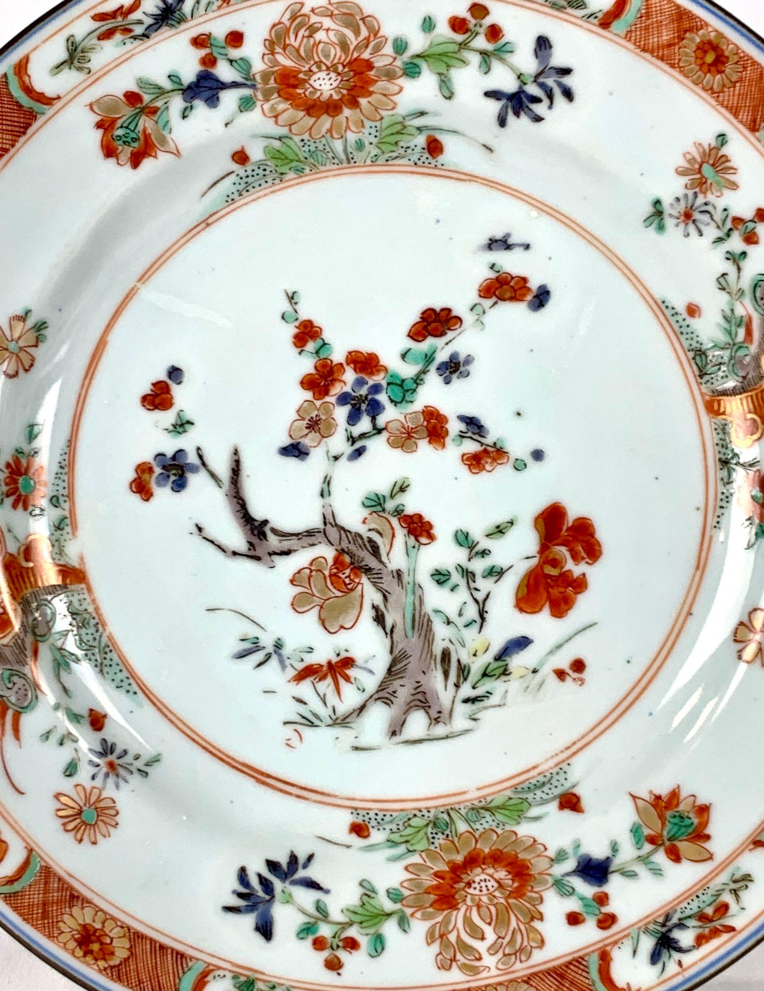 Antique Chinese Export Porcelain Dish 18th Century Qianlong Era Circa 1760 For Sale 5