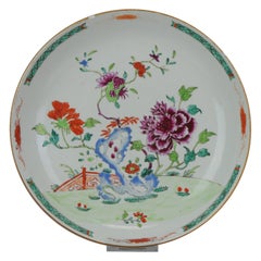 Antico caricatore cinese in porcellana Famille Rose Southeast Asia Bencharong, XVIII C.