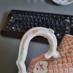 Antique Chinese Porcelain Jug Tea Pot Porcelain Yongzheng/Qianlong Famille Rose