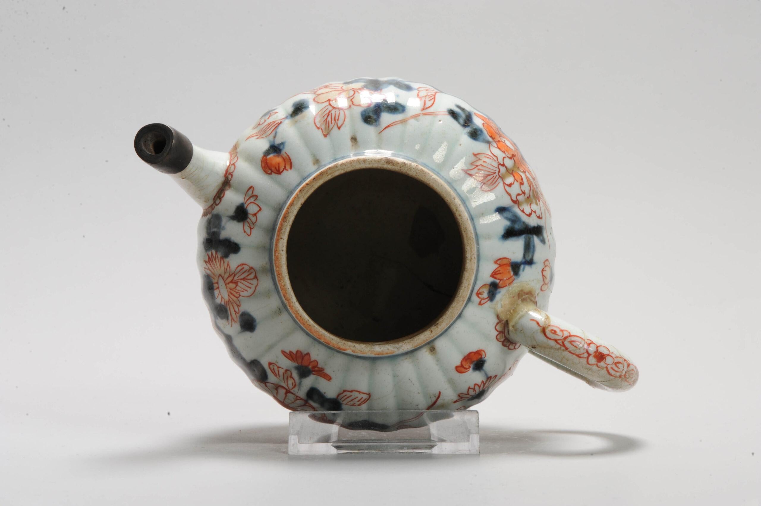 Qing Théière d'antiquités chinoise Kangxi Imari Landscape, 18e siècle en vente