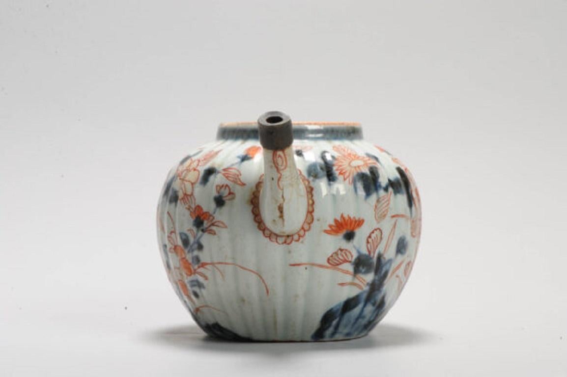 Chinois Théière d'antiquités chinoise Kangxi Imari Landscape, 18e siècle en vente