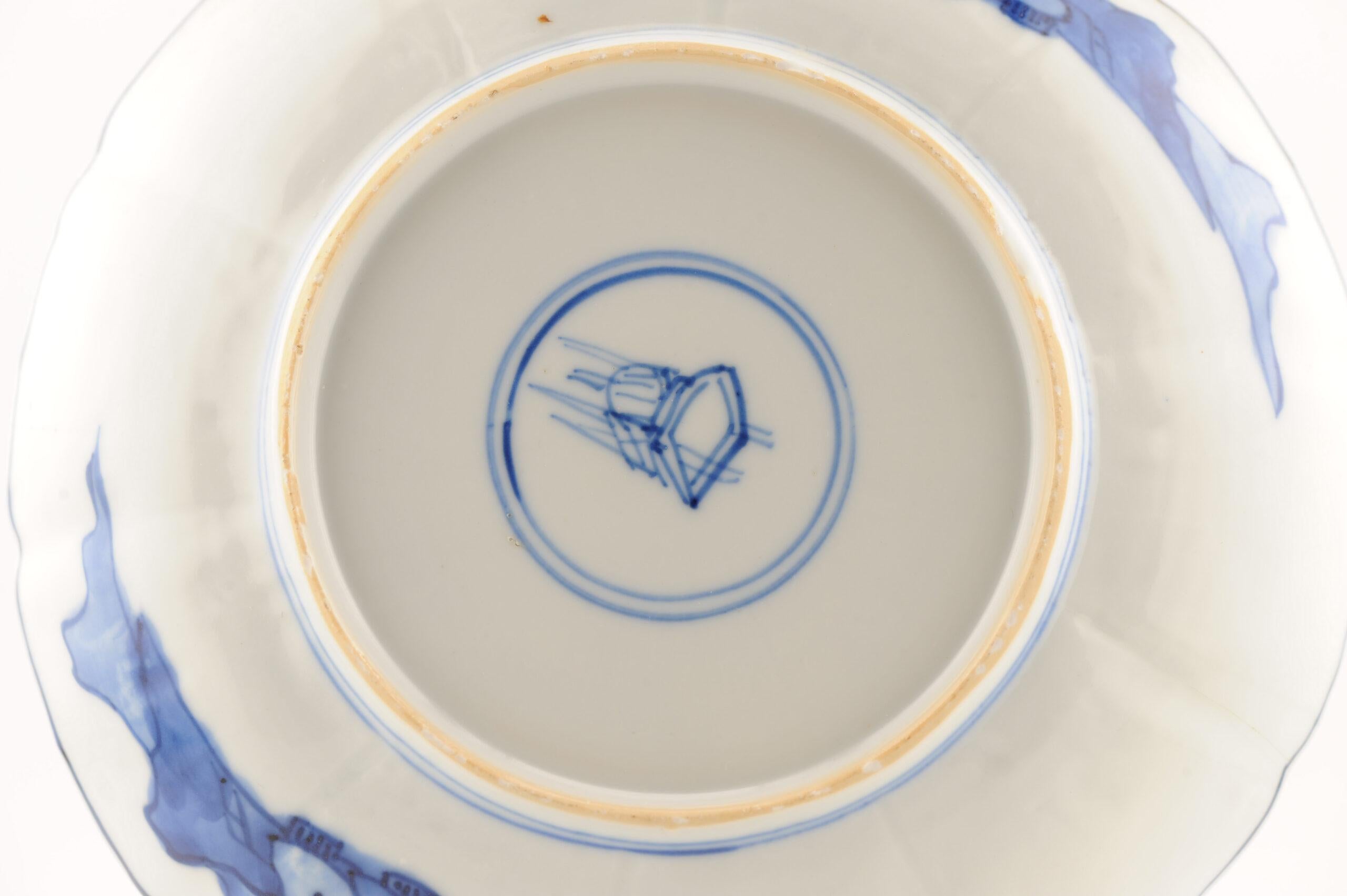 Antique Chinese Porcelain Kangxi Period Plate Dish Flowers Landscape For Sale 10