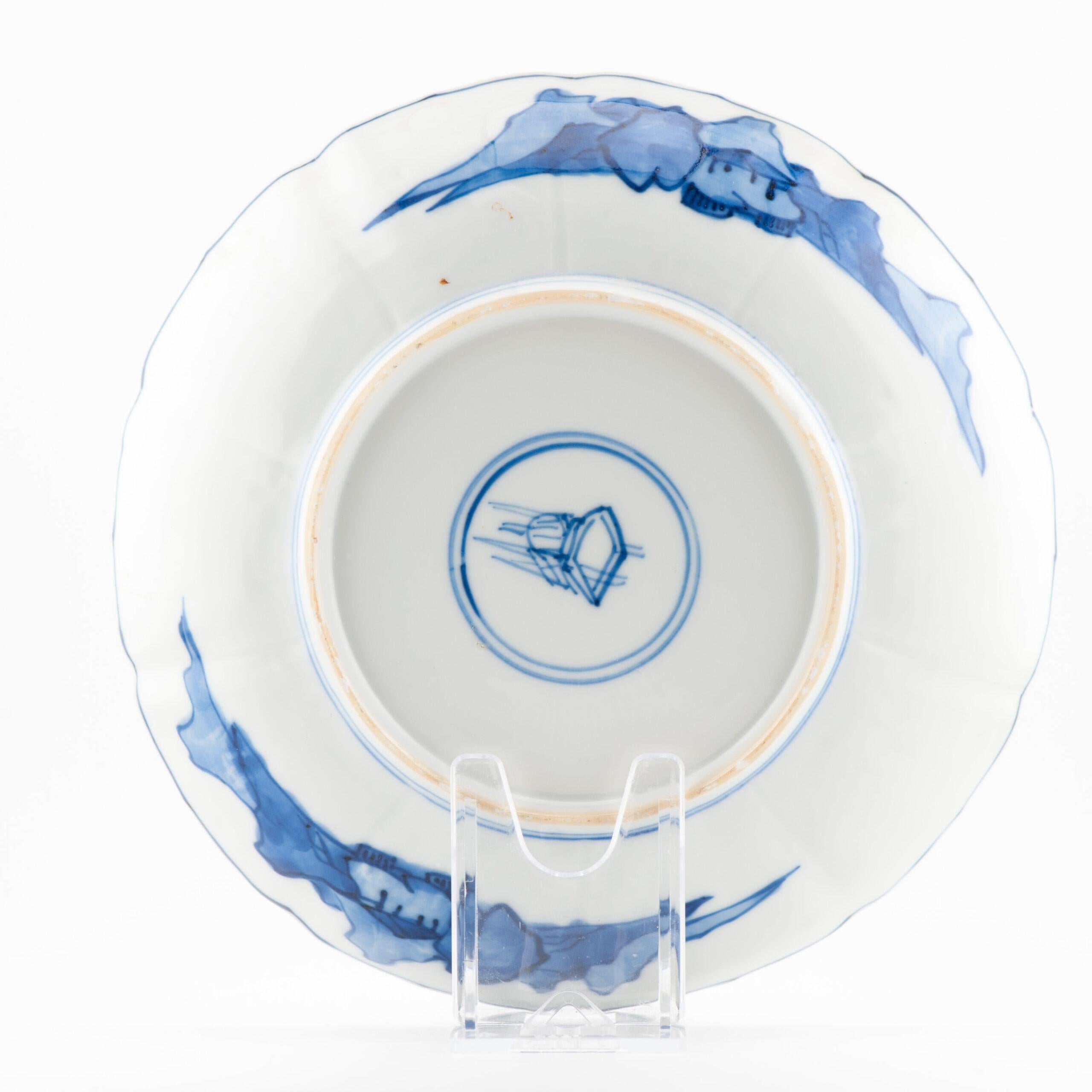 Antique Chinese Porcelain Kangxi Period Plate Dish Flowers Landscape For Sale 3