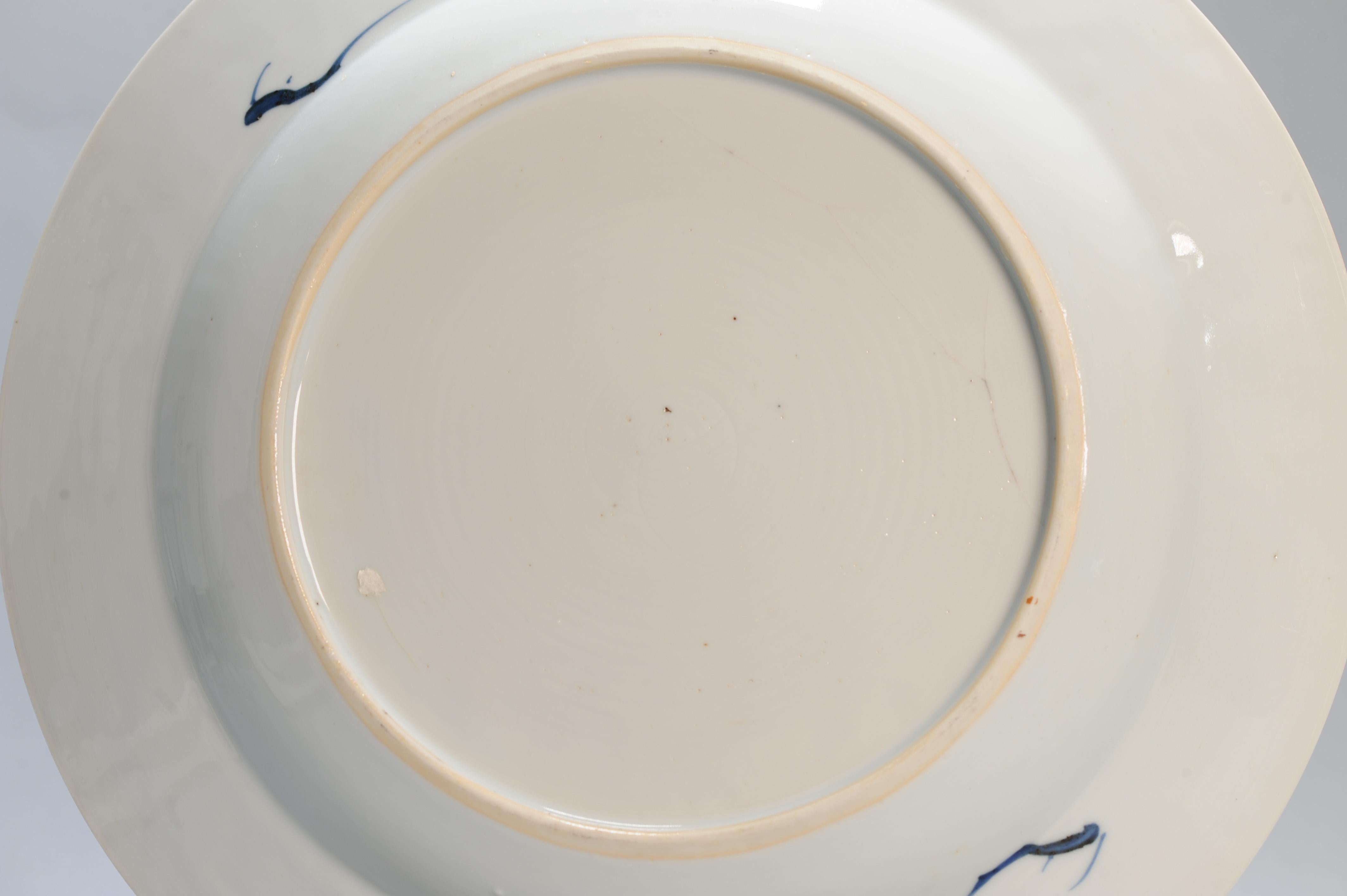 Antique Chinese Porcelain Kangxi Period Plate Dish Flowers Top Quality For Sale 1