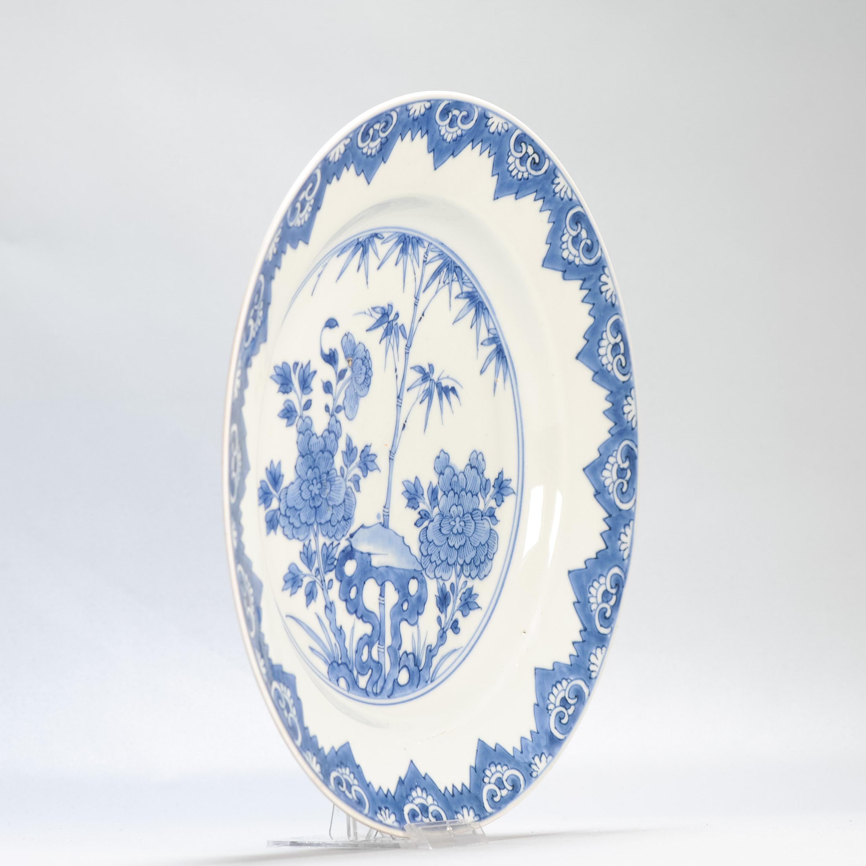 Antique Chinese Porcelain Kangxi Period Plate Dish Flowers Top Quality For Sale 2