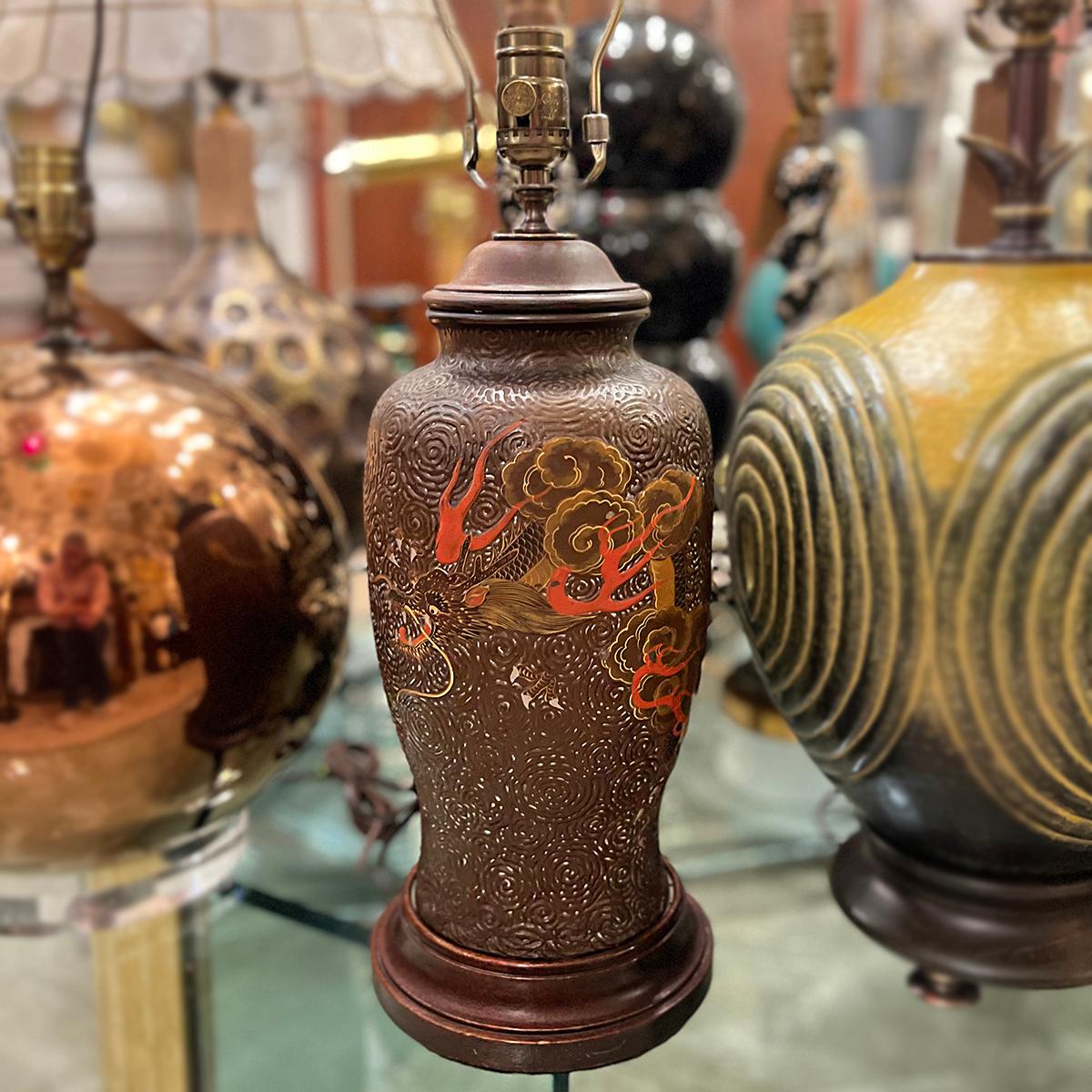 Lampada antica in porcellana cinese in vendita 2