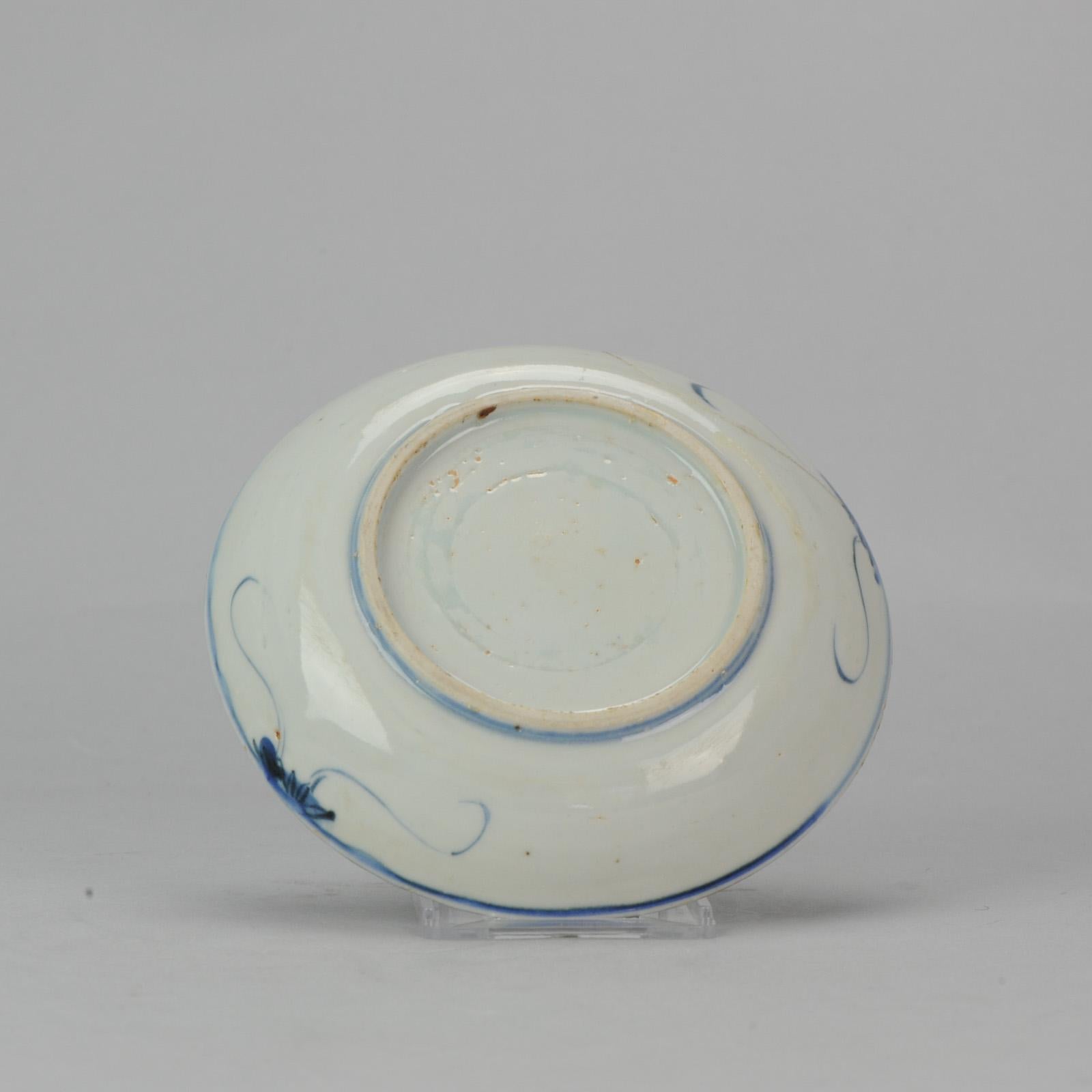 18th Century and Earlier Antique Chinese Porcelain Ming/Transitional Bowl Wanli Tianqi, 17th Century For Sale