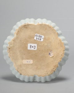 Antique Chinese Porcelain Pattipan with Fruit Scene Dish, 18th Century