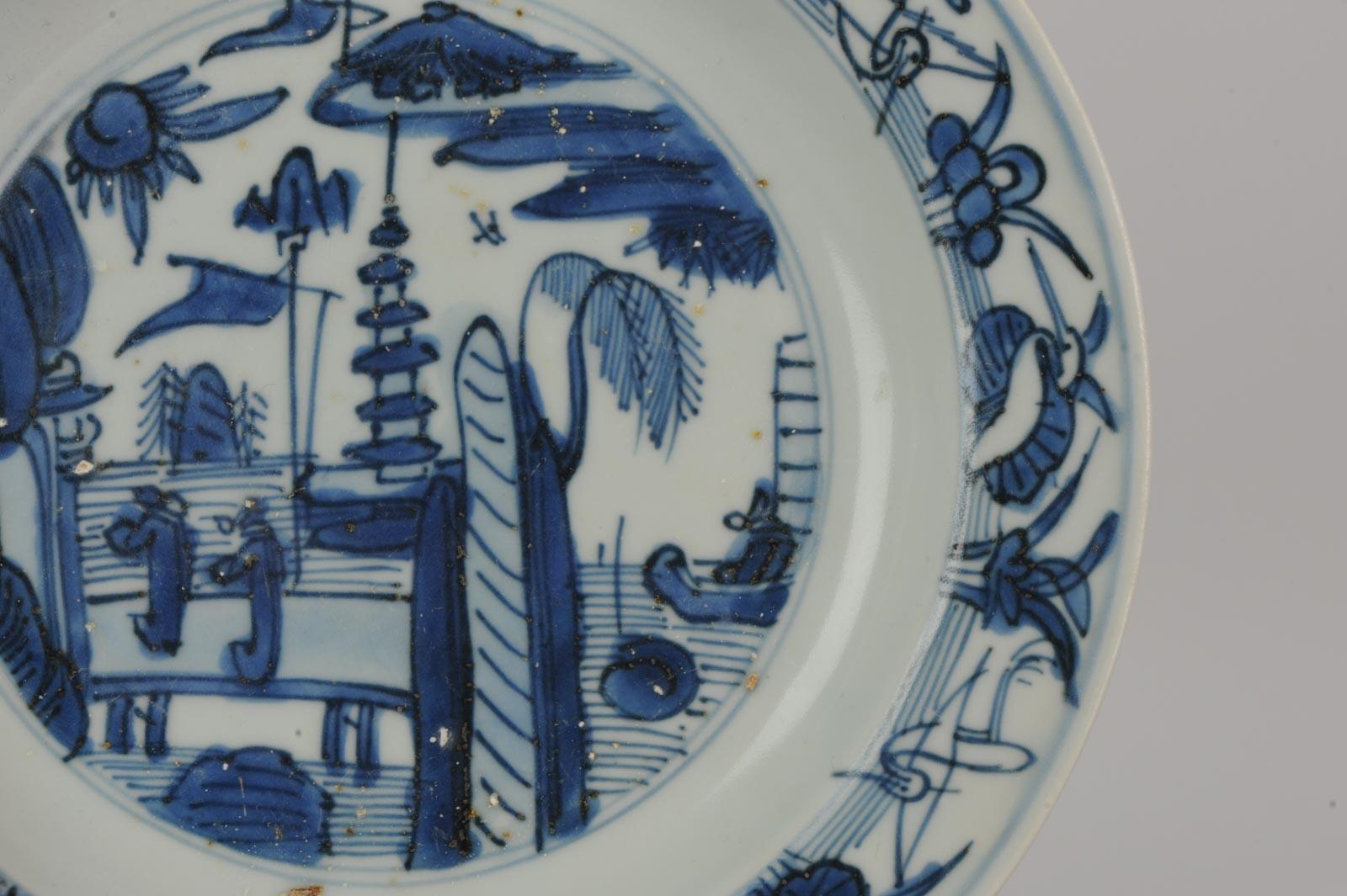 Antique Chinese Porcelain Plate 16th Century Ming Dynasty Wanli/Jiajing Period 3