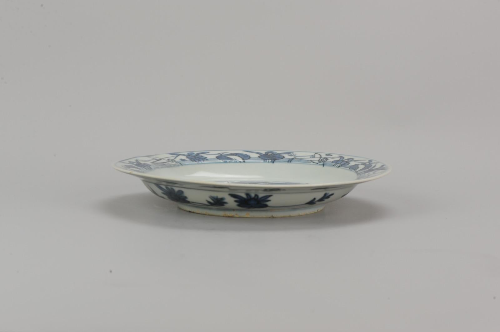 Antique Chinese Porcelain Plate 16th Century Ming Dynasty Wanli/Jiajing Period 5