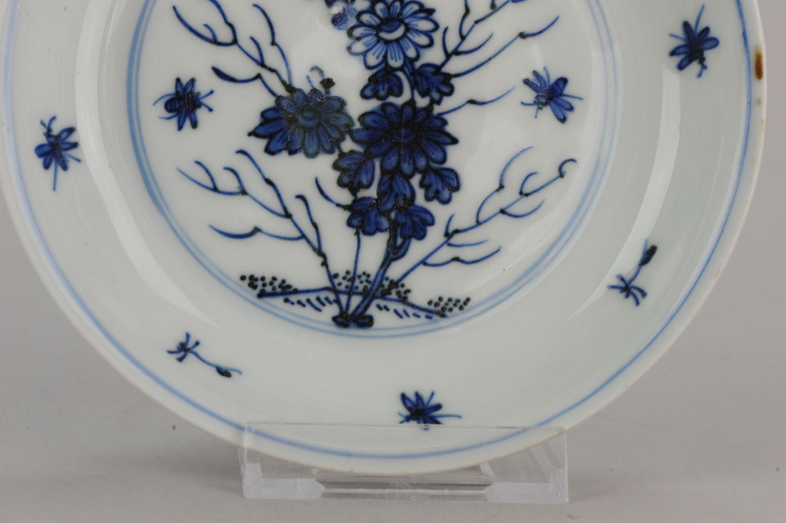 Antique Chinese Porcelain Plate 17th Century Ming Dynasty Tianqi/Chongzhen 6