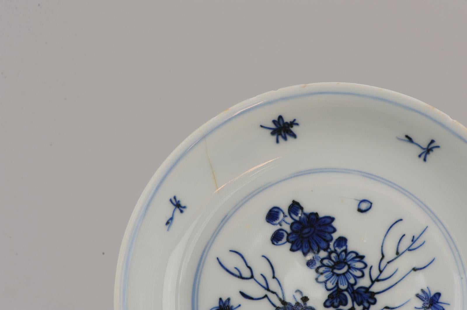 Antique Chinese Porcelain Plate 17th Century Ming Dynasty Tianqi/Chongzhen 3