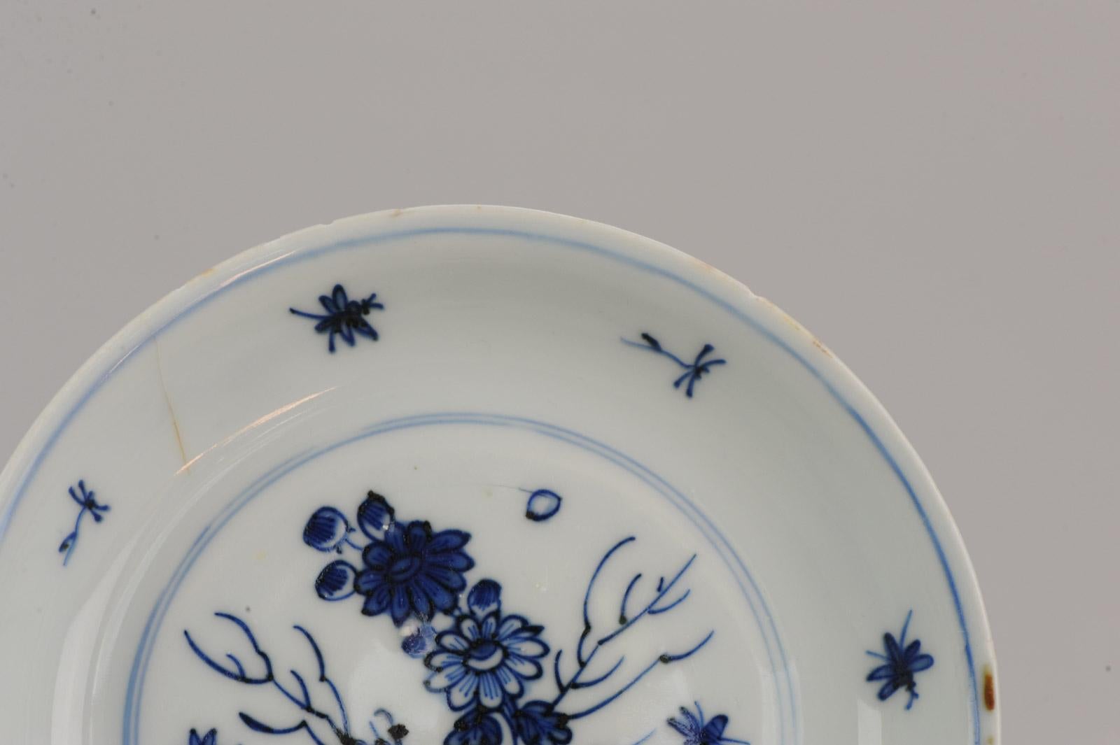 Antique Chinese Porcelain Plate 17th Century Ming Dynasty Tianqi/Chongzhen 4