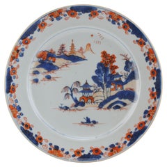 Antique Chinese Porcelain Plate Landscape Kangxi/Yongzheng