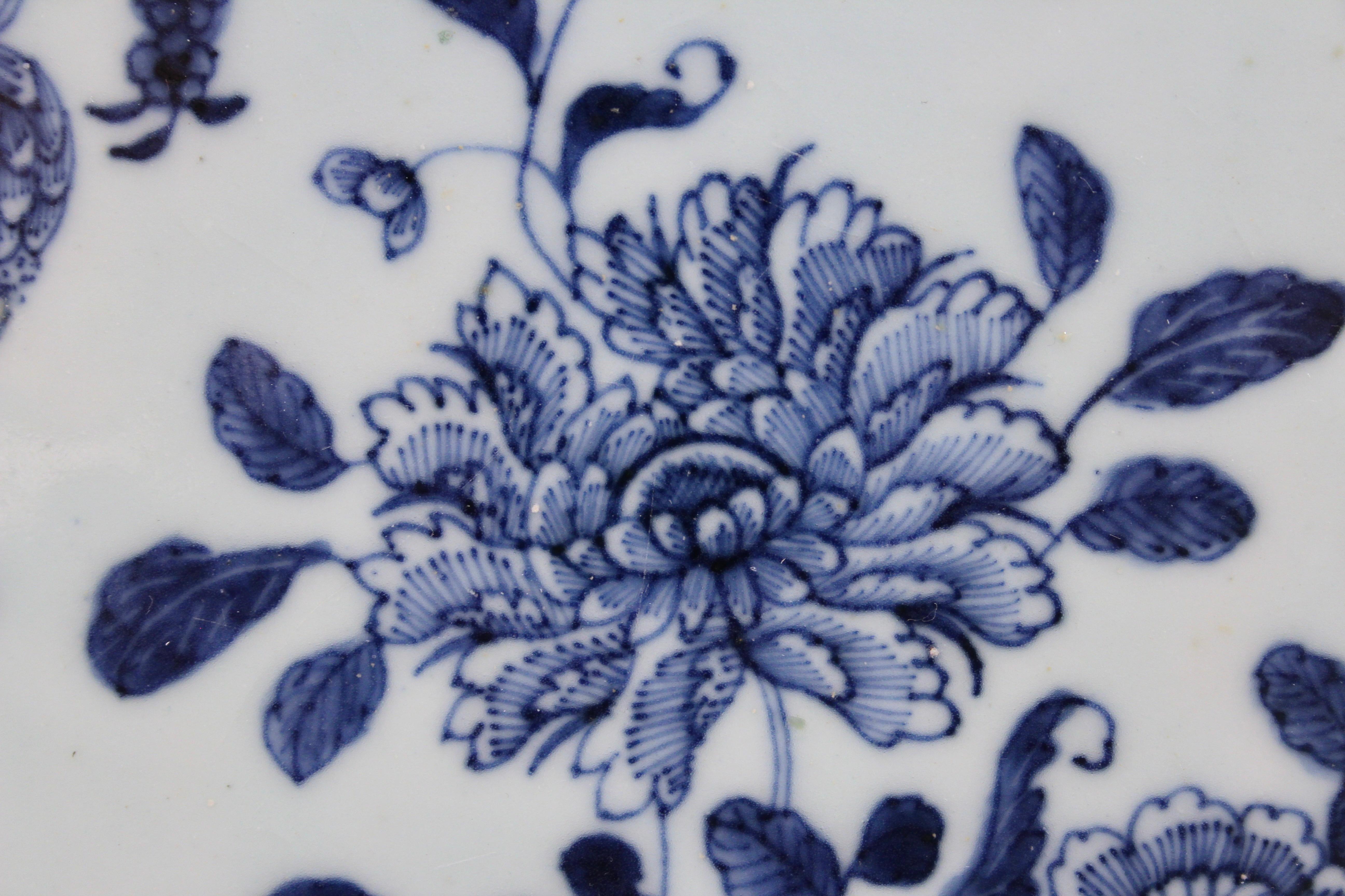Antique Chinese Porcelain Platter Plate 18th Qianlong Blue White Export 4