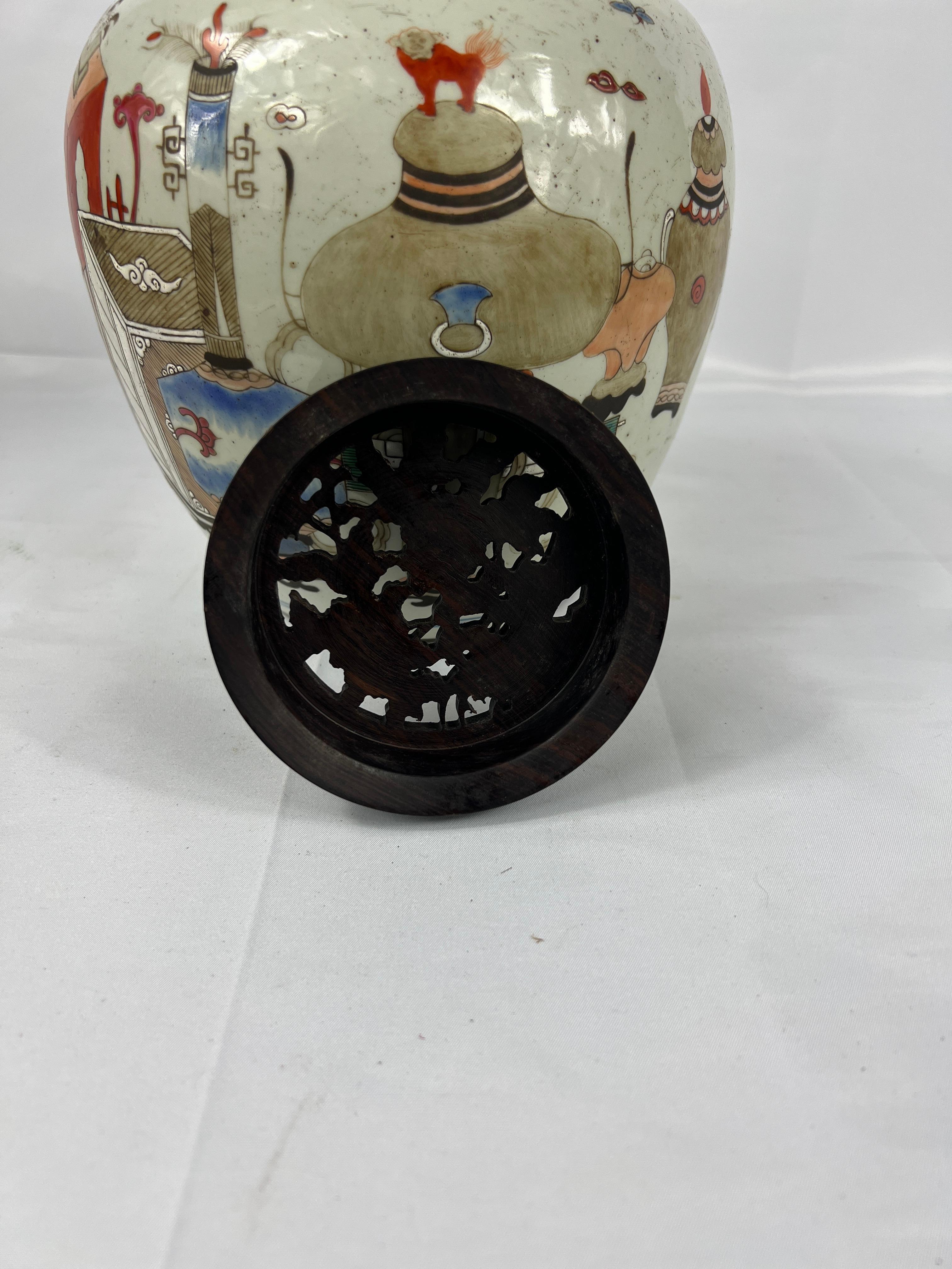 Antikes chinesisches Porzellan „Precious Object“ Emaille-Deko-Gefäß aus Porzellan im Angebot 3
