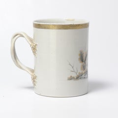 Antique Chinese Porcelain Tankard Mug China Encre de Chine Grisaille, 18th Cen