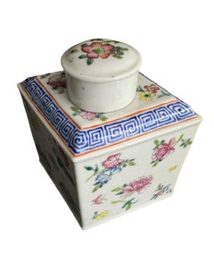 Antique Chinese Porcelain Tea Caddy