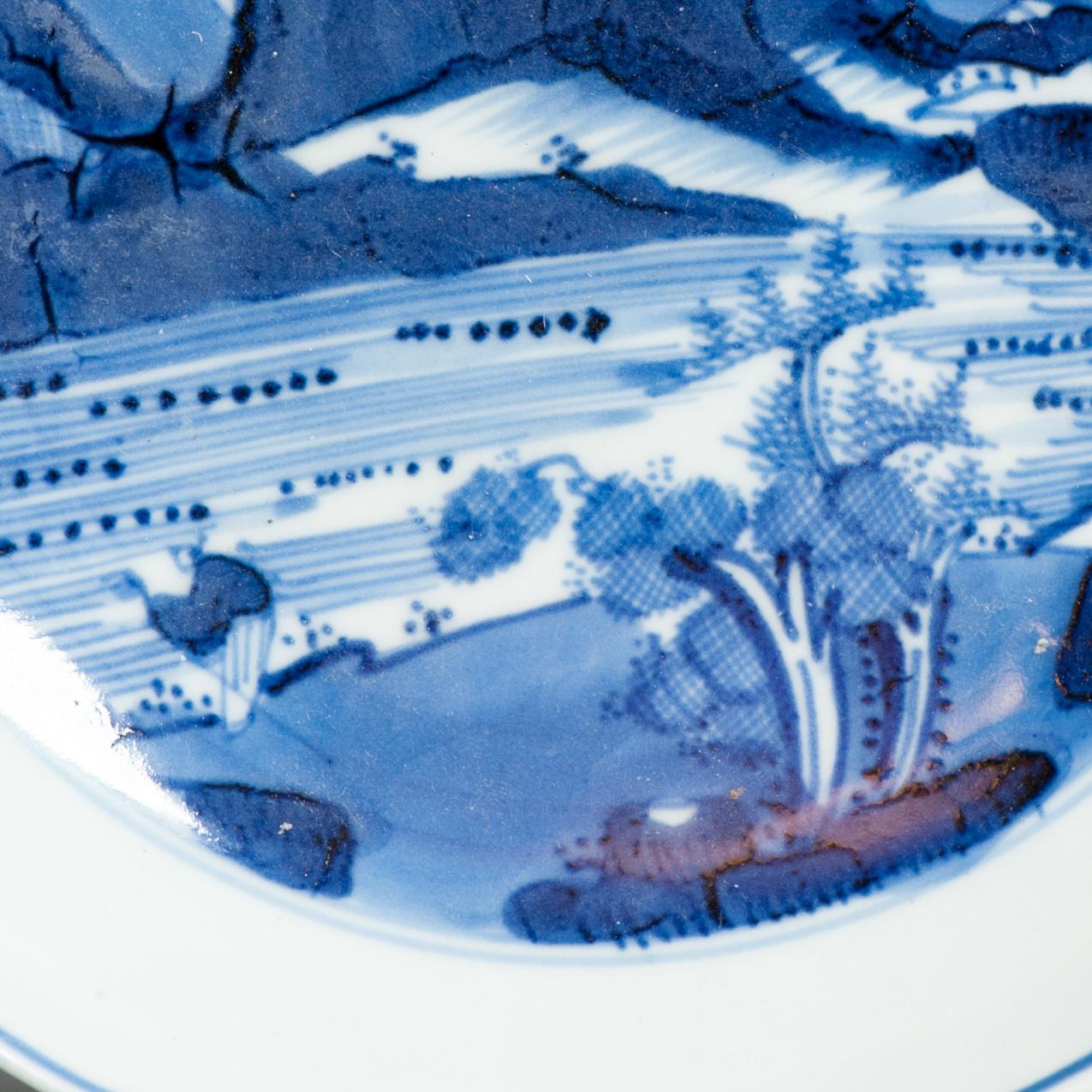 Antike chinesische Shunzhi Kangxi-Schale aus Porzellan Transitional, 17. Jahrhundert, markiert China (18. Jahrhundert und früher) im Angebot