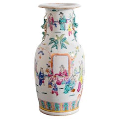 Antique Chinese Porcelain Vase Palace Celebration