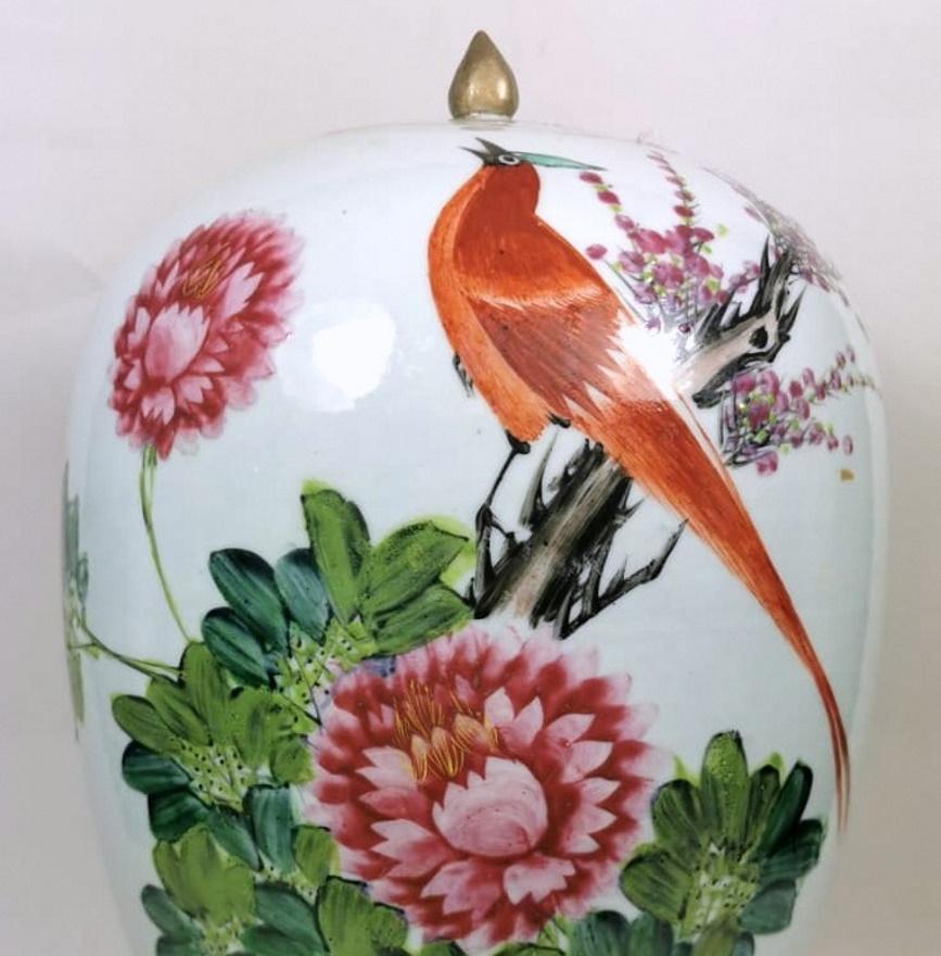 porcelain vase with lid