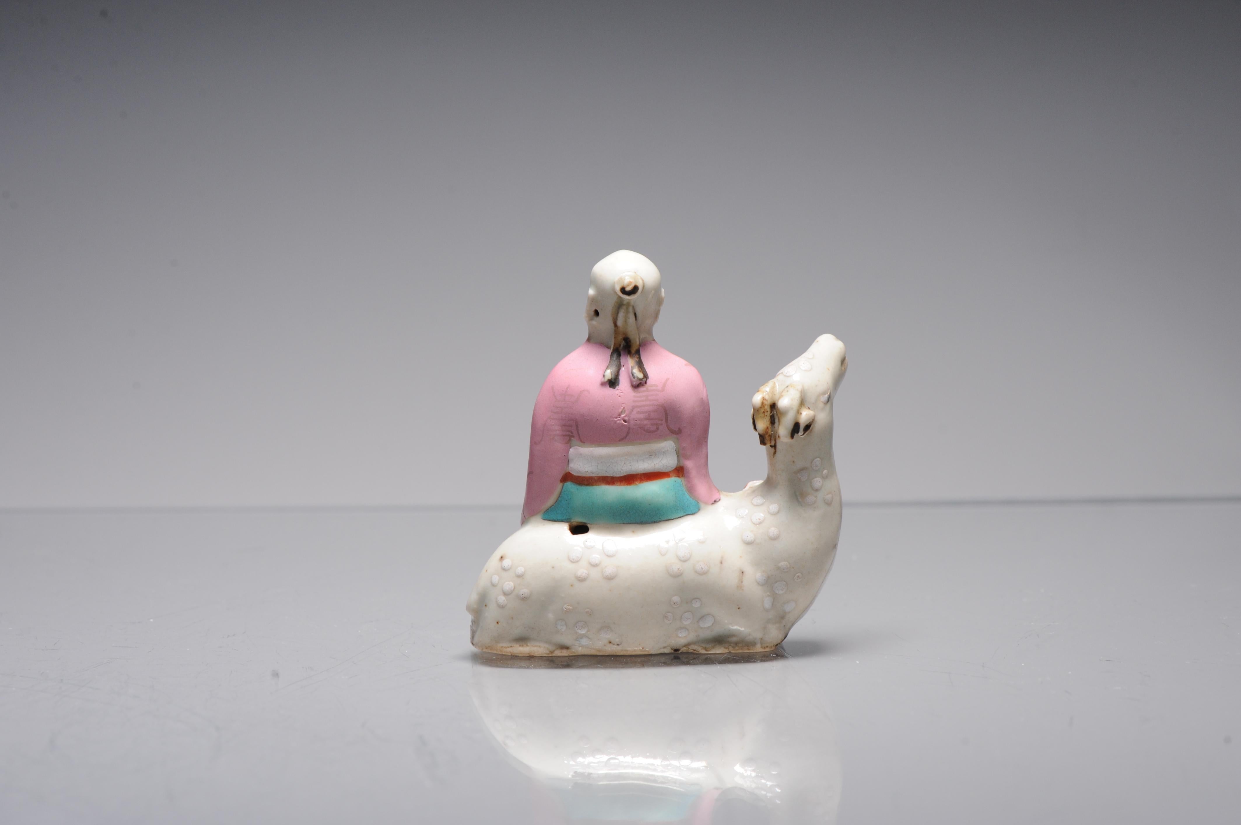 Antique Chinese Porcelain Water Dropper Immortal Camel Qianlong/Jiaqing 18th C For Sale 2