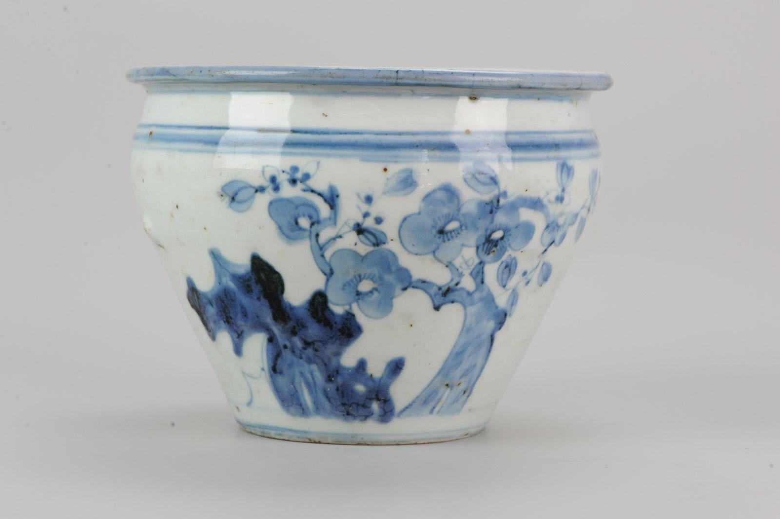 Antique Chinese Porcelain Water Pot 17th Century Ming Dynasty Tianqi/Chongzhen 1