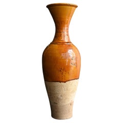 Antique Chinese pottery brown-glazed vase/[Liao Dynasty]/11th century