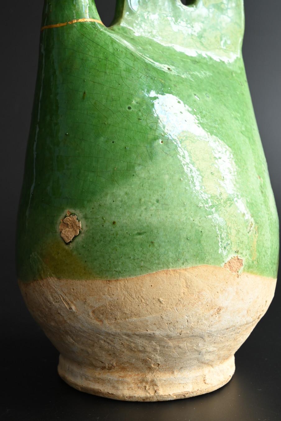 Antico vaso cinese in ceramica smaltata verde/[Dinastia Liao]/10° secolo in vendita 2