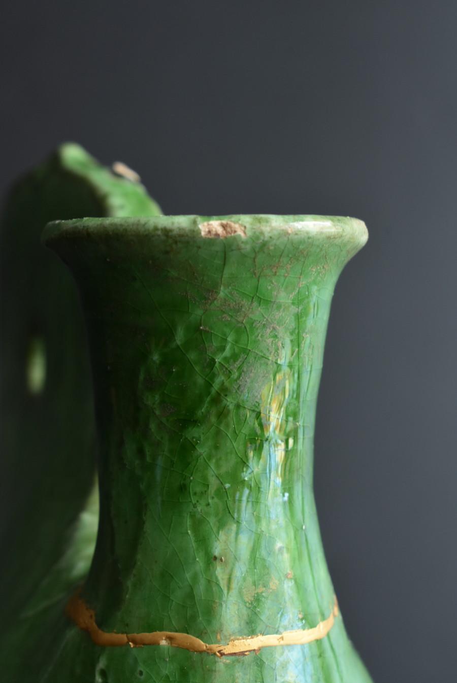 Antico vaso cinese in ceramica smaltata verde/[Dinastia Liao]/10° secolo in vendita 4