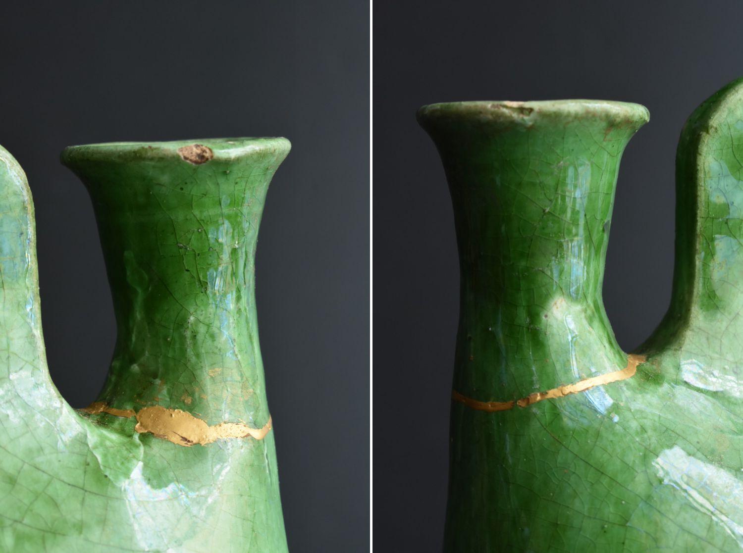 Antico vaso cinese in ceramica smaltata verde/[Dinastia Liao]/10° secolo in vendita 5