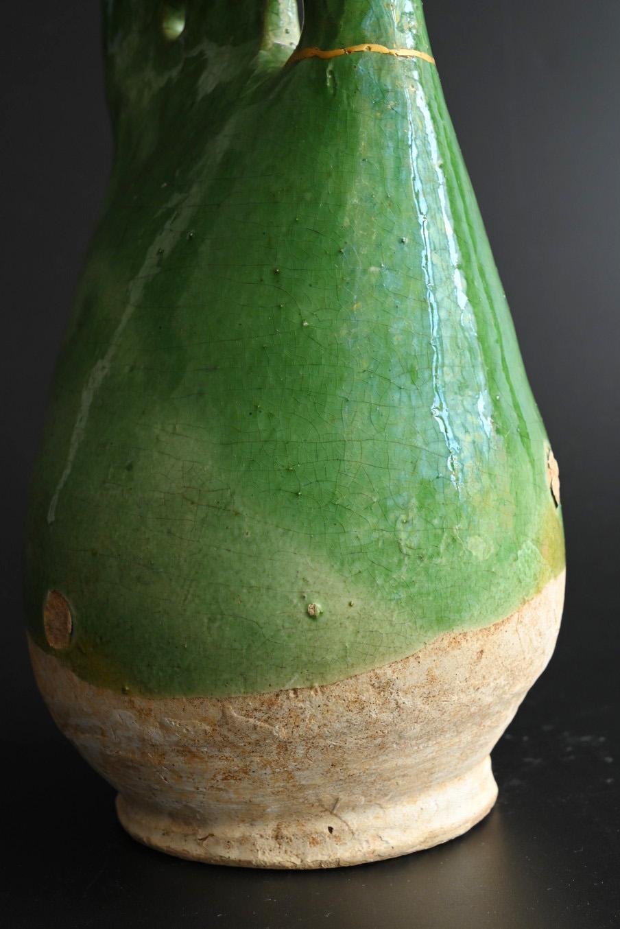 Antico vaso cinese in ceramica smaltata verde/[Dinastia Liao]/10° secolo in vendita 6