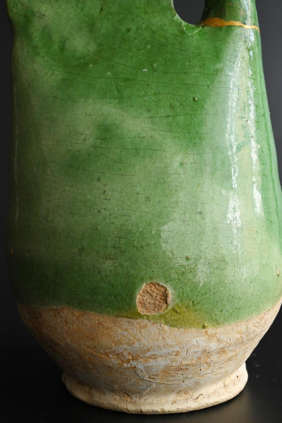 Antico vaso cinese in ceramica smaltata verde/[Dinastia Liao]/10° secolo in vendita 7
