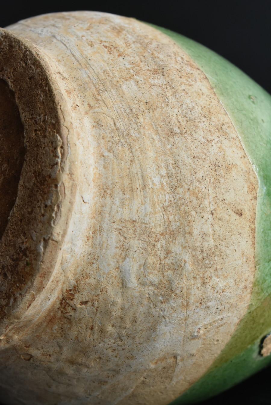 Antico vaso cinese in ceramica smaltata verde/[Dinastia Liao]/10° secolo in vendita 10