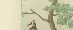 Antique Chinese Punishment Scene Print – Cangue Prisoners, Ferrario, 1815