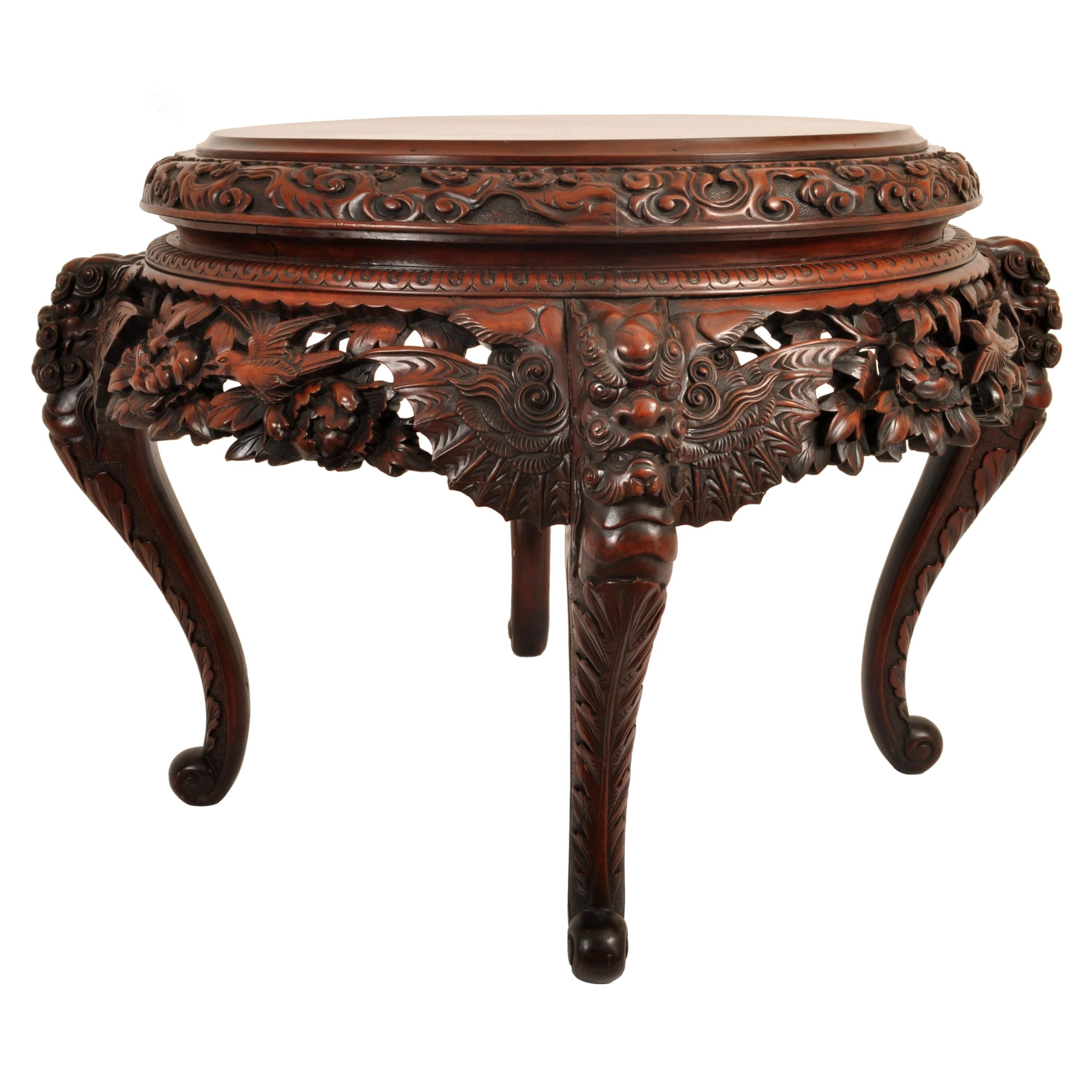 antique chinese carved table