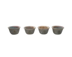 Antique Chinese Qing Dynasty Carved Oud Agarwood Cups